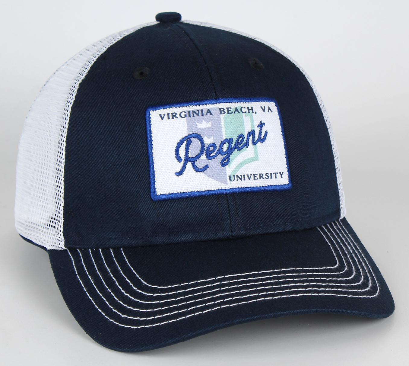Regent University with Patch Hat Navy Regent Gift Shop