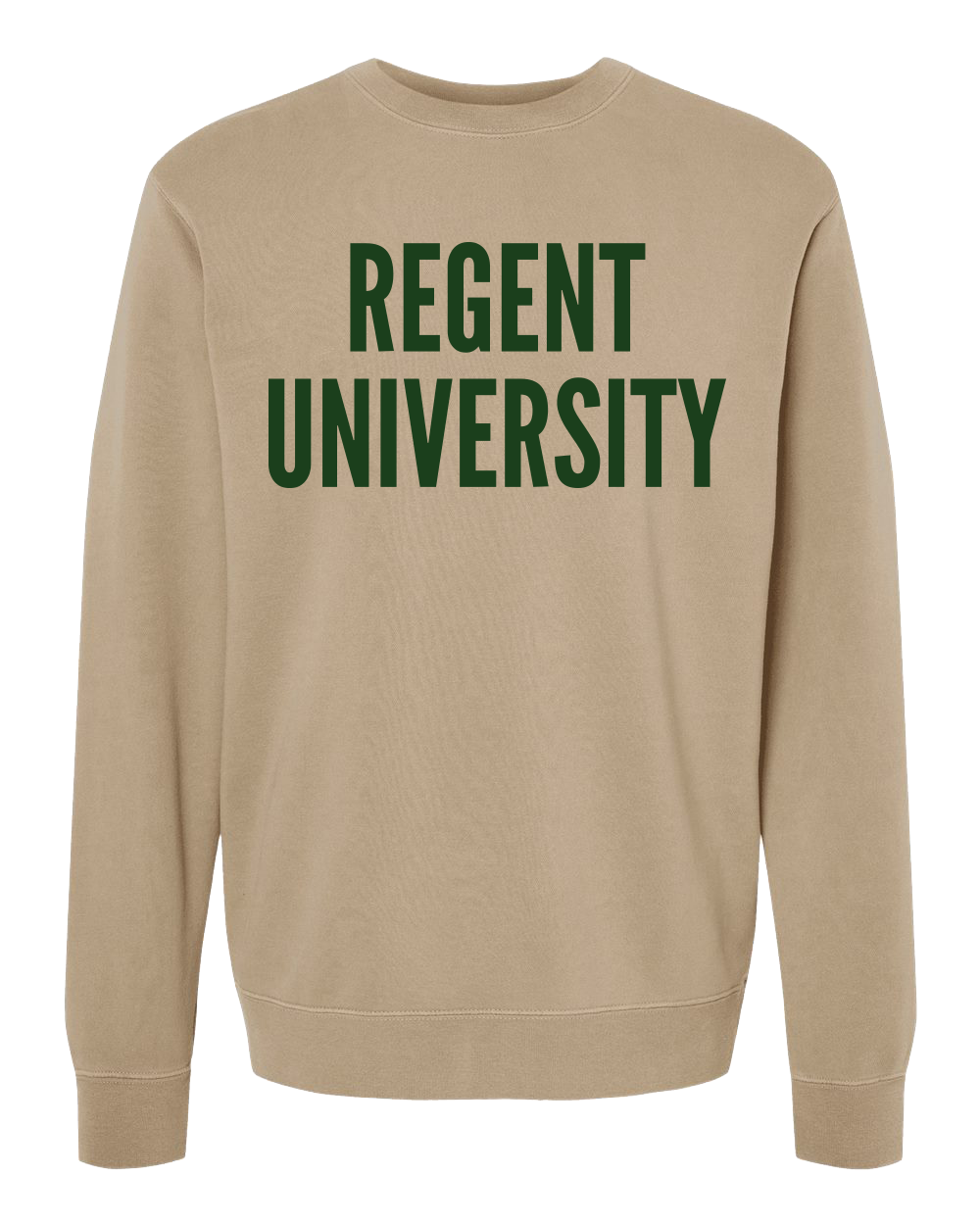 Clearance Regent University Crewneck Sandstone Regent Gift Shop