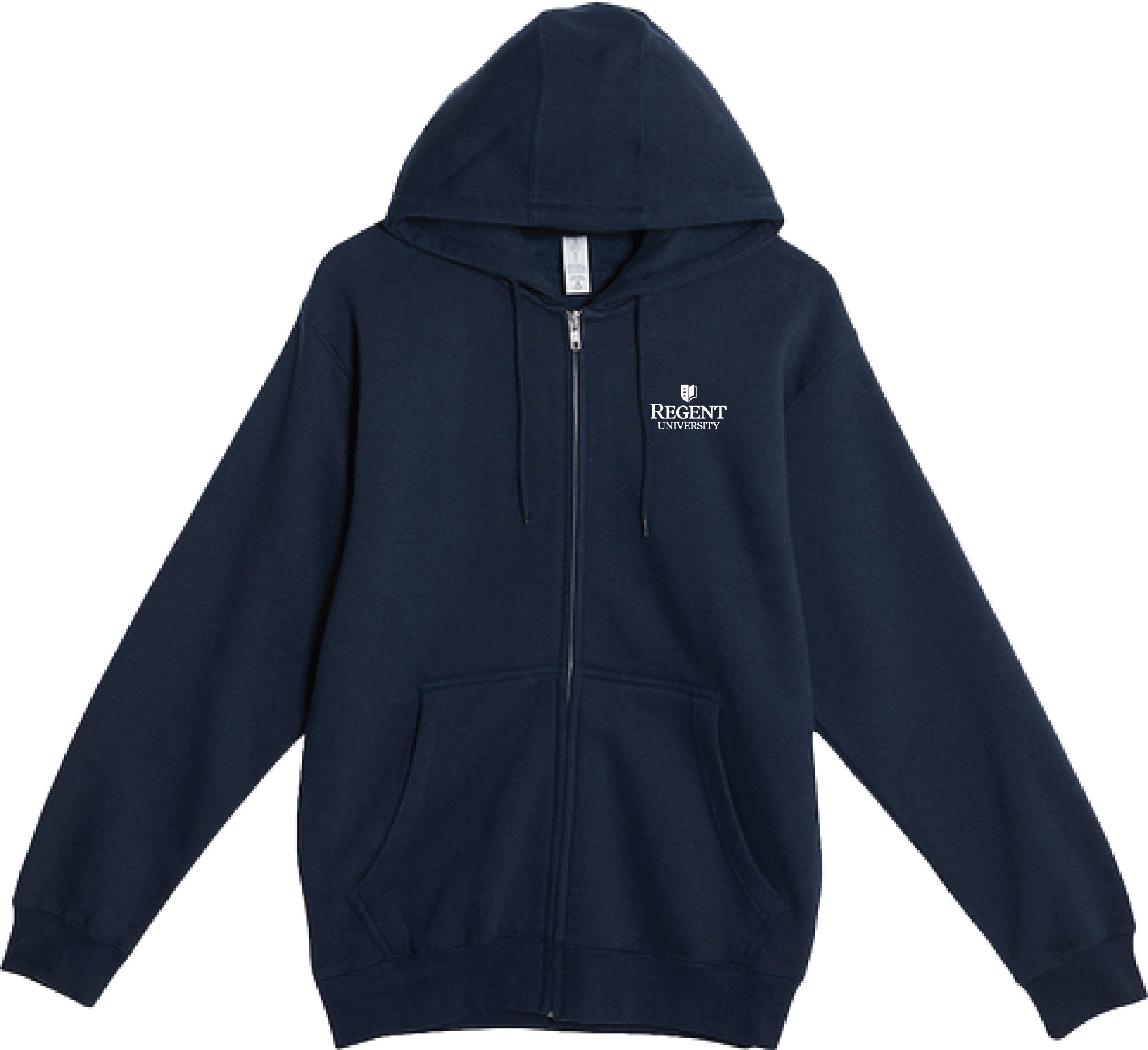 Regent University with Shield Full Zip - Navy | Regent Gift Shop